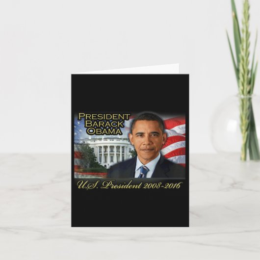バラクオバマ大統領2008-2016米国大統領 カード (正面)