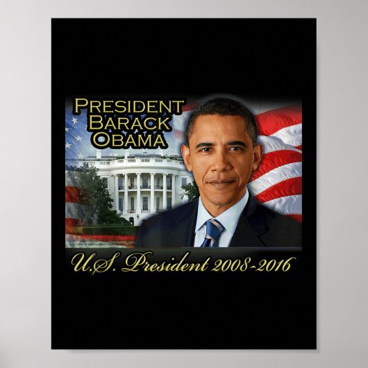 バラクオバマ大統領2008-2016米国大統領 ポスター (正面)