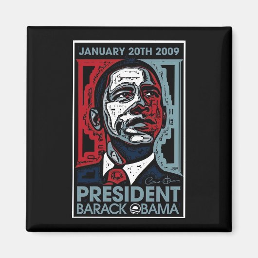 バラクオバマ大統領2009年1月20日 マグネット (正面)