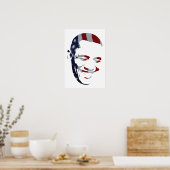 バラクオバマ州旗 – アメリカ国旗 – ポスター (キッチン)