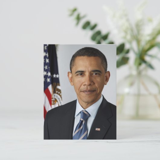 バラクオバマ第44代大統領の州統一された ポストカード (スタンド正面)