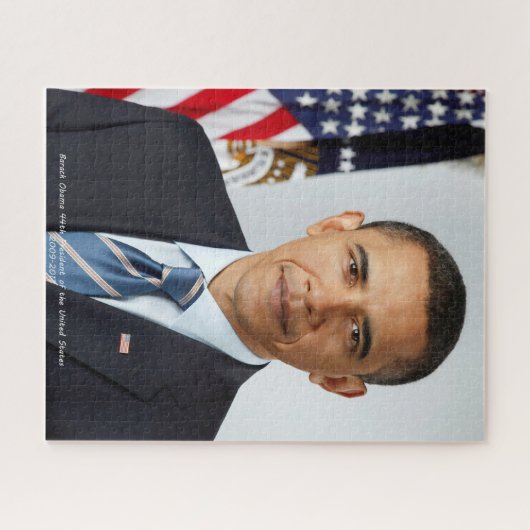 バラクオバマ第44代大統領統一された州 ジグソーパズル (横)