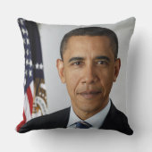 バラクオバマ米大統領ホワイトハウスポートレート クッション (正面)