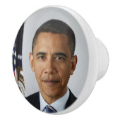 バラクオバマ米大統領ホワイトハウスポートレート セラミックノブ (右)