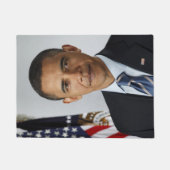 バラクオバマ米大統領ホワイトハウスポートレート ドアマット (正面)