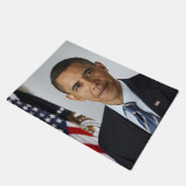 バラクオバマ米大統領ホワイトハウスポートレート ドアマット (アングル)