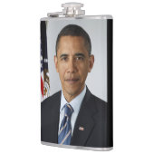 バラクオバマ米大統領ホワイトハウスポートレート フラスク (左)