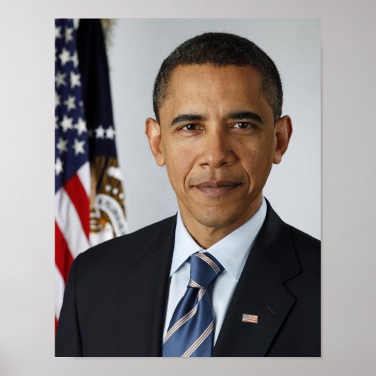 バラクオバマ米大統領ホワイトハウスポートレート ポスター (正面)