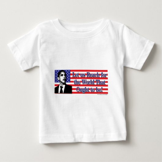 バラクオバマ/米国 ベビーTシャツ (正面)