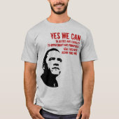 バラクオバマ：YESできる…長袖 Tシャツ (正面)