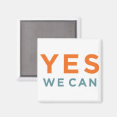 バラクオバマ – Yes、We Can – マグネット (正面/裏面)