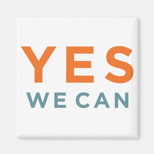 バラクオバマ – Yes、We Can – マグネット (正面)