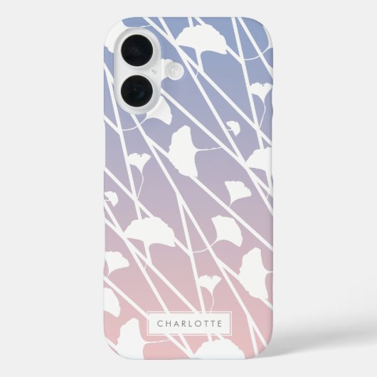 バラクオーツとセレニティイチョウ離れのパターン Case-Mate iPhoneケース (裏面)