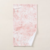 バラクオーツガーリーピンクパターンシック バスタオルセット (ハンドタオル)