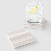 バラクオーツストライプピンク ストーンコースター (横)