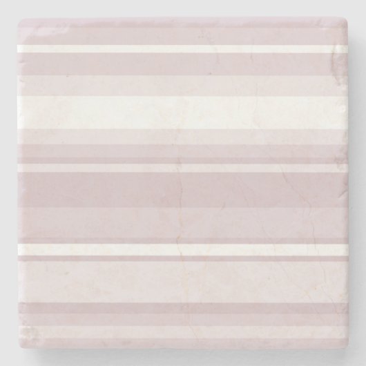 バラクオーツストライプピンク ストーンコースター (正面)