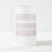 バラクオーツストライプピンク フロストグラスビールジョッキ (正面左)