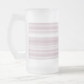 バラクオーツストライプピンク フロストグラスビールジョッキ (左)