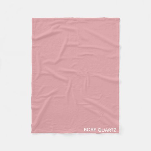 バラクオーツピンク色名 フリースブランケット (正面)