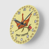 バラクラウンカスタム ラウンド壁時計 (傾斜)