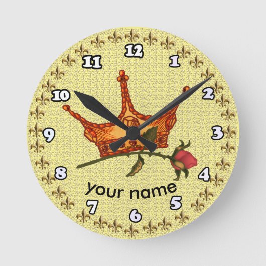 バラクラウンカスタム ラウンド壁時計 (正面)