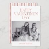 バラクラシックゴールドフォイルバレンタインデーのフォトカード シーズンカード (正面/裏面)