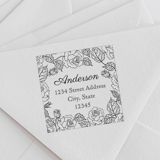 バラクラシックファミリ名差出人住所 セルフインキングスタンプ