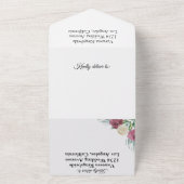 バラクラシック車すべて1つの結婚式招待状 オールインワン招待状 (外側)