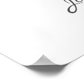 バラクラシック金ゴールドクレスト結婚ウェルカムポスター ポスター (角)