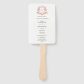 バラクラシック金ゴールドクレスト結婚式 プログラムハンドファン ハンドファン (正面)