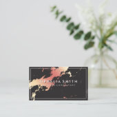 バラクラシック金ゴールドマーブル 名刺 (スタンド正面)