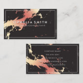 バラクラシック金ゴールドマーブル 名刺 (正面/裏面)