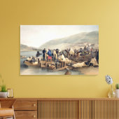 バラクラバでの病人の上陸 キャンバスプリント (インサイチュ (リビング))