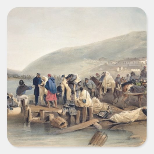 バラクラバでの病人の上陸 スクエアシール (正面)