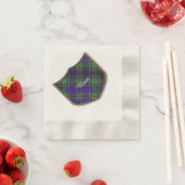 バラクランプライドスコットランドタータンチェック 縁ありカクテルナプキン (インサイチュ)