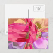 バラクリスタル – RedRose PinkRose Bud n Petal ポストカード (正面/裏面)