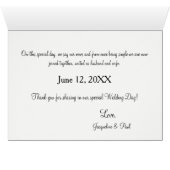 バラクリームポルカ結婚ドツルのテーブルカード (内部横(下))