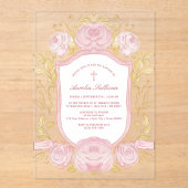 バラクレストバプテスマ アクリル招待状 (正面)