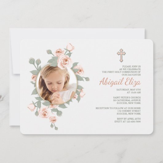 バラクレセントフォト招待状 招待状 (正面)