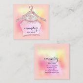 バラクローゼット布ハンガードレスブティックスクエア スクエア名刺 (正面/裏面)