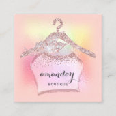 バラクローゼット布ハンガードレスブティックスクエア スクエア名刺 (正面)