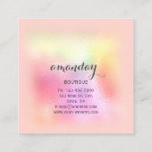 バラクローゼット布ハンガードレスブティックスクエア スクエア名刺 (裏面)