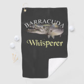 バラクーダウィスパーラー暗色魚釣りタオル ゴルフタオル (インサイチュ)