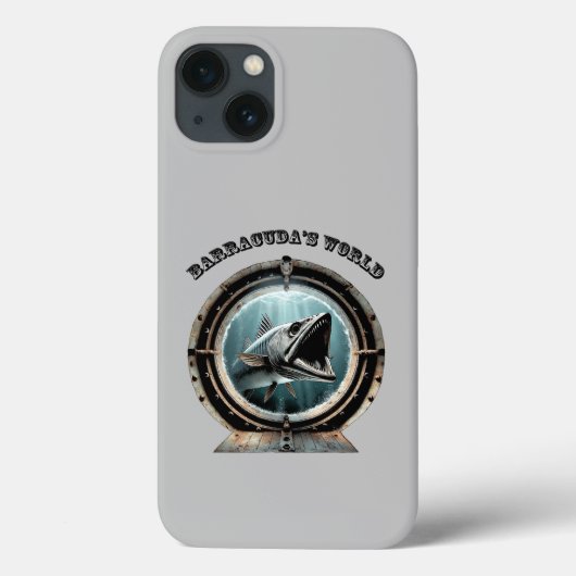 バラクーダフィッシュ水中URMのポートホールビュー Case-Mate iPhoneケース (裏面)