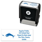 バラクーダフィッシュ空腹魚釣り漫画イラストレーション セルフインキングスタンプ (インサイチュ)