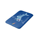 バラクーダフィッシュ空腹魚釣り漫画イラストレーション バスマット (アングル)