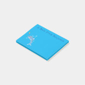 バラクーダフィッシュ空腹魚釣り漫画イラストレーション ポストイット (アングル)