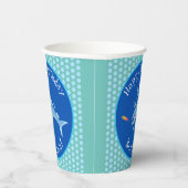 バラクーダ空腹魚釣りパーソナライズされた誕生日 紙コップ (右)