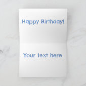 バラクーダ空腹魚釣り漫画イラストレーション カード (内部)