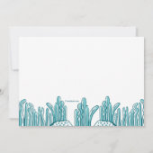 バラクーダ誕生日パーティーへの招待 招待状 (裏面)